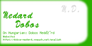 medard dobos business card